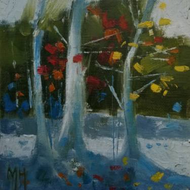 Print of Abstract Tree Paintings by Mary Hubley