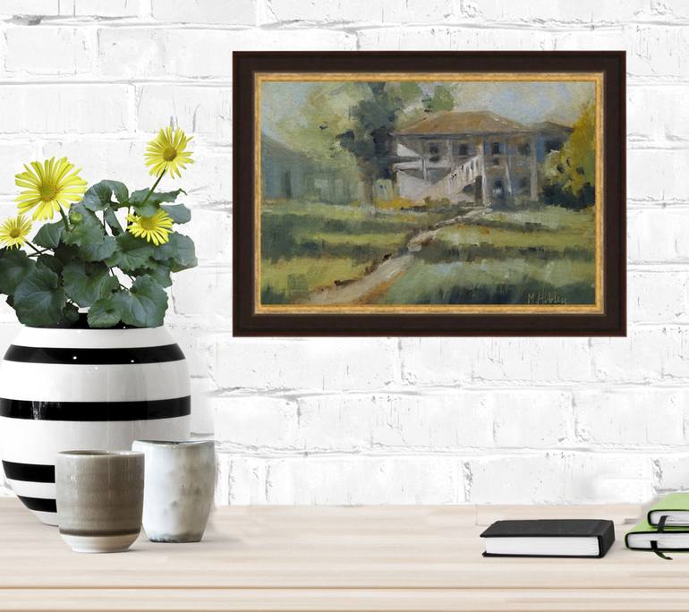 Original Architecture Painting by Mary Hubley