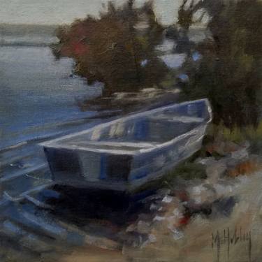 Original Impressionism Boat Paintings by Mary Hubley