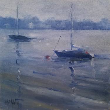 Print of Fine Art Sailboat Paintings by Mary Hubley