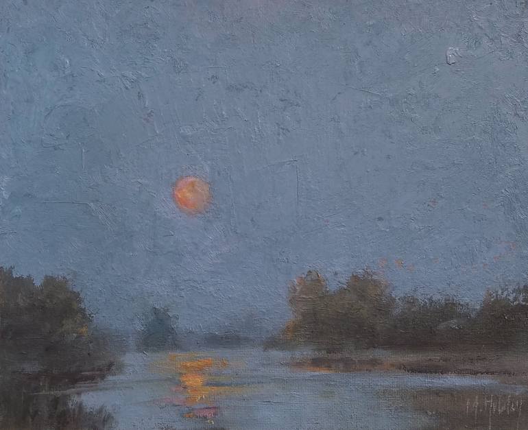 Marsh Sky Painting by Mary Hubley | Saatchi Art