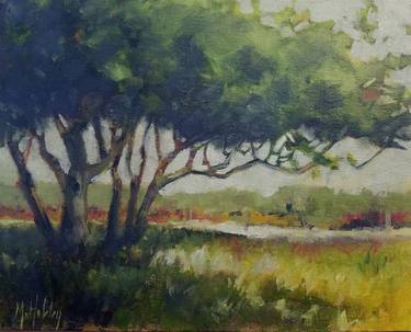 Original Impressionism Tree Paintings by Mary Hubley