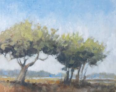 Original Impressionism Tree Paintings by Mary Hubley