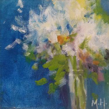Original Abstract Floral Paintings by Mary Hubley
