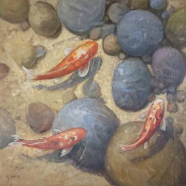 Print of Impressionism Fish Paintings by Mary Hubley