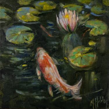 Original Impressionism Fish Paintings by Mary Hubley