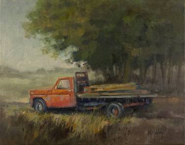 Original Impressionism Automobile Paintings by Mary Hubley