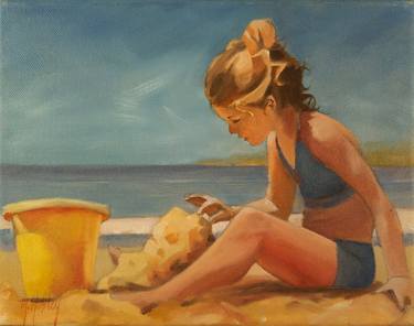 Original Figurative Children Paintings by Mary Hubley