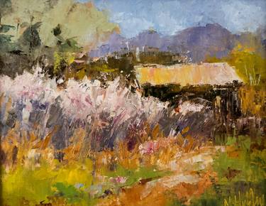 Original Impressionism Garden Paintings by Mary Hubley