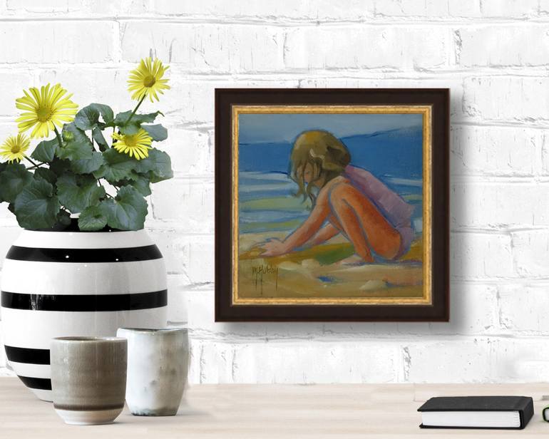 Original Fine Art Kids Painting by Mary Hubley