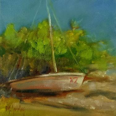 Original Impressionism Boat Paintings by Mary Hubley