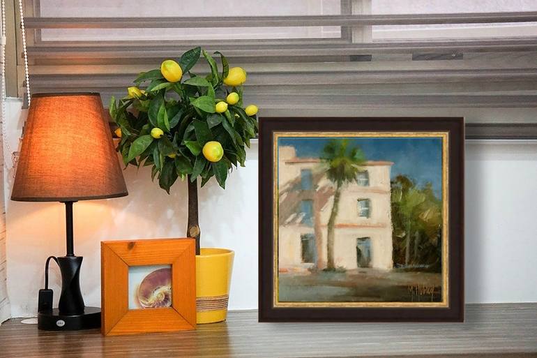 Original Fine Art Architecture Painting by Mary Hubley