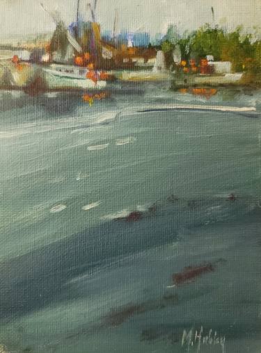 Original Impressionism Boat Paintings by Mary Hubley