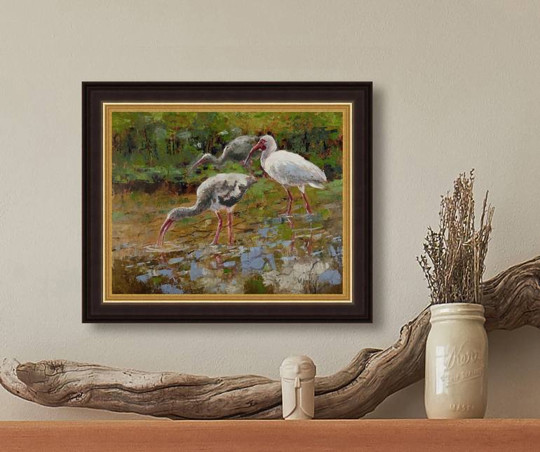 Original Fine Art Animal Painting by Mary Hubley