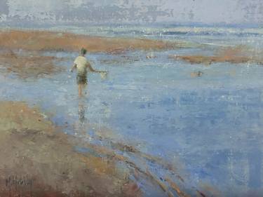 Original Impressionism Beach Paintings by Mary Hubley