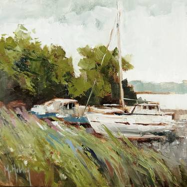 Print of Boat Paintings by Mary Hubley