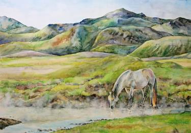 Print of Horse Paintings by Anastasia Zakharova