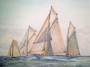 Print of Fine Art Boat Paintings by Anastasia Zakharova