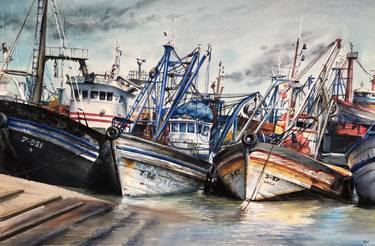 Fishing boats in Essaouira thumb