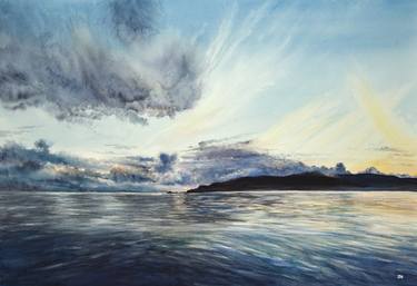 Print of Expressionism Seascape Paintings by Anastasia Zakharova