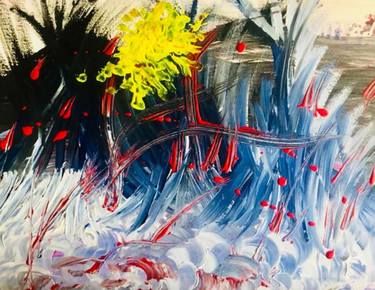 Original Abstract Expressionism Abstract Paintings by Santhy Shetty