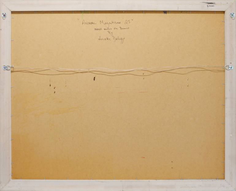 Original Abstract Animal Painting by Lucette Dalozzo