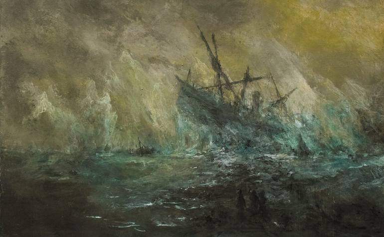 HMS Terror Painting by Rad Javor | Saatchi Art