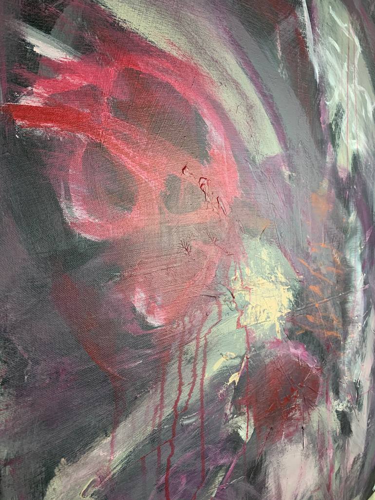 Original Abstract Expressionism Abstract Painting by Michal Adelt