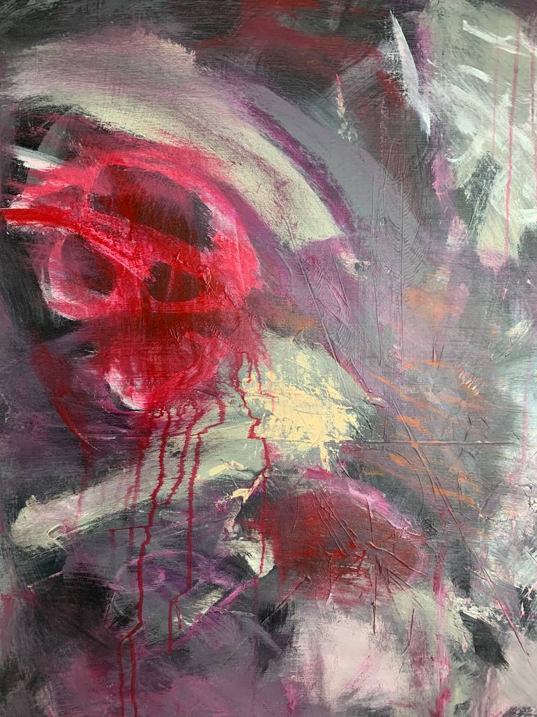 Original Abstract Expressionism Abstract Painting by Michal Adelt