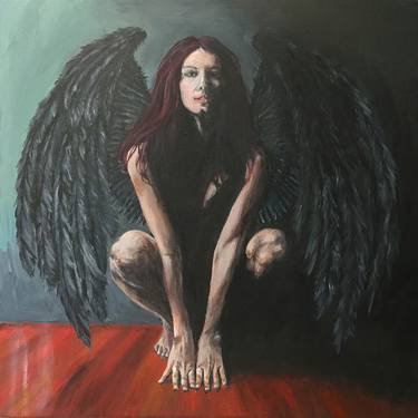 Original Figurative Classical mythology Paintings by Emily Dewsnap