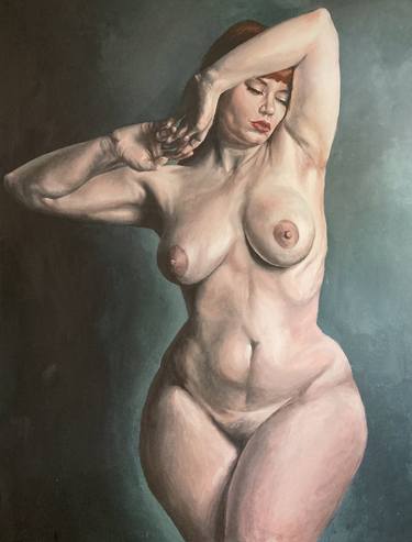 Print of Realism Nude Paintings by Emily Dewsnap