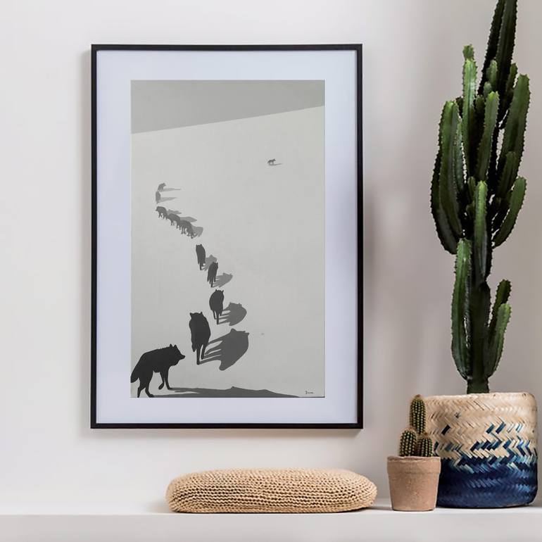 Original Conceptual Animal Painting by Davide Capriata