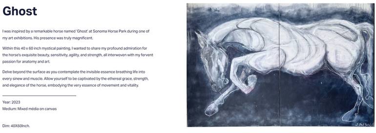 Original Cubism Animal Painting by Sarah Cherif Gambin