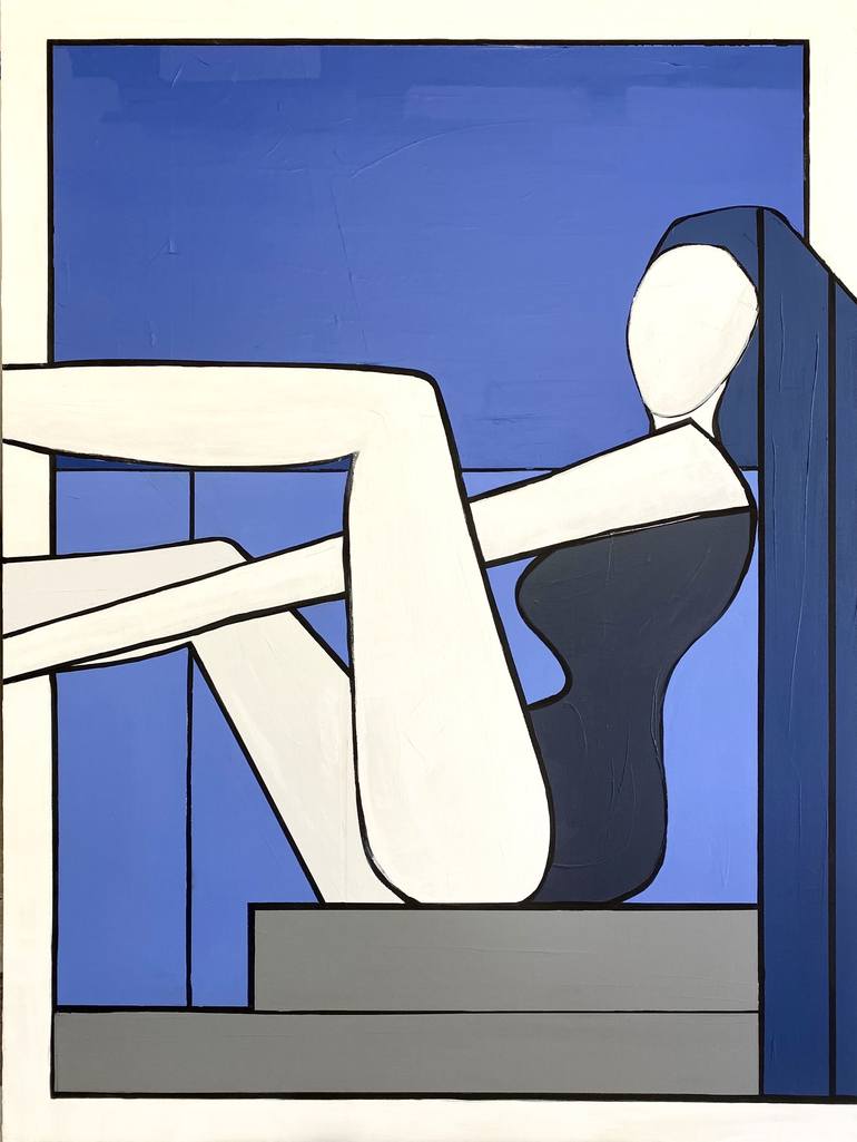 Original Abstract Women Paintings by Sarah Chérif Gambin