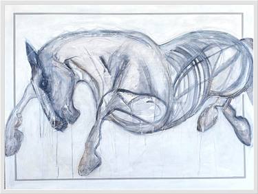 Original Cubism Horse Paintings by Sarah ChéRif Gambin
