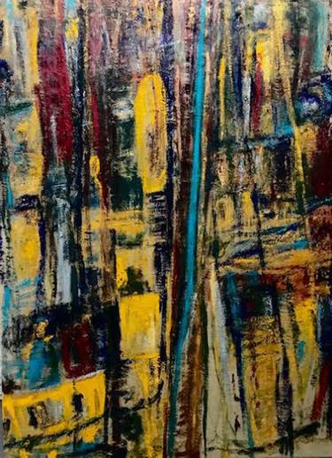 Original Abstract Expressionism Abstract Painting by Barry Feuerstein