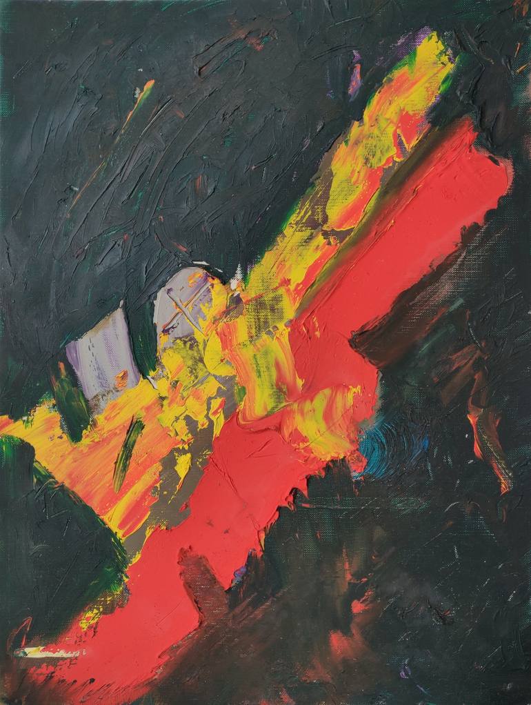 Original Abstract Expressionism Abstract Paintings by Dan Oliver