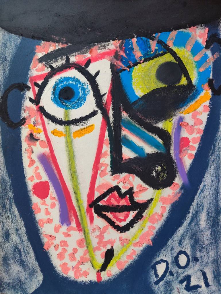 Original Pop Art Abstract Drawings by Dan Oliver