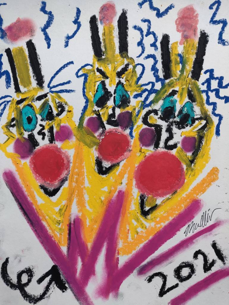 Original Abstract Politics Drawings by Dan Oliver