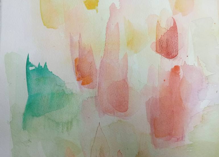 Original Abstract Expressionism Landscape Painting by Susana Lopez F