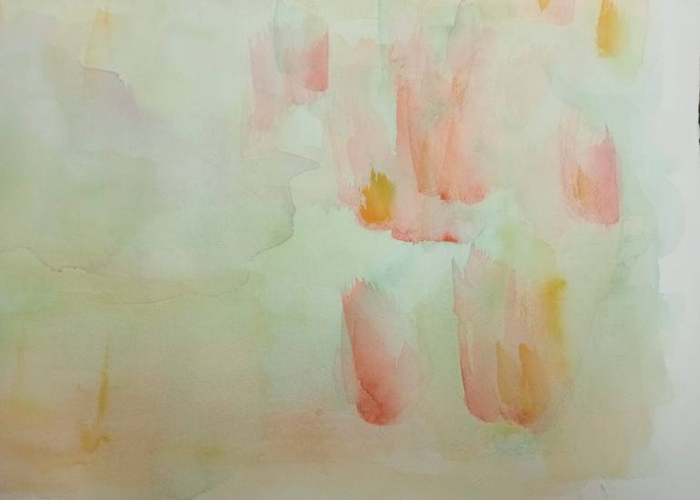Original Abstract Expressionism Landscape Painting by Susana Lopez F