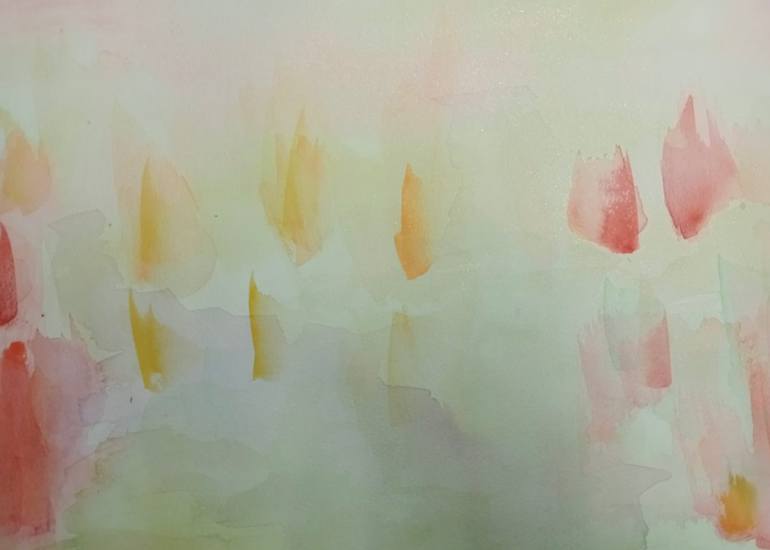 Original Abstract Expressionism Landscape Painting by Susana Lopez F