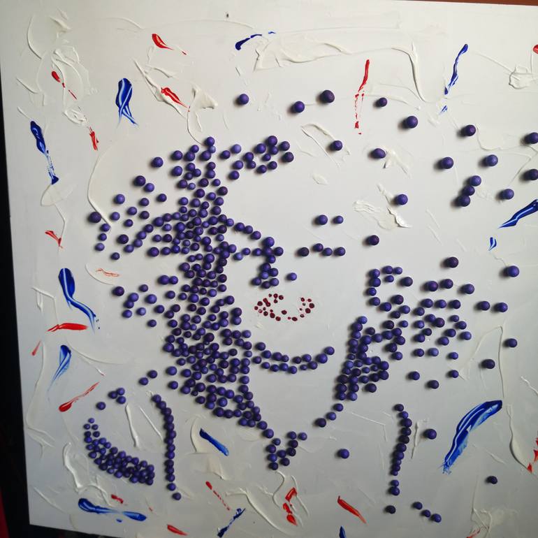 Original Abstract Expressionism Celebrity Painting by Oronzo Toro