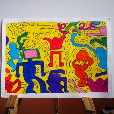 Original Pop Art Cartoon Paintings by Oronzo Toro