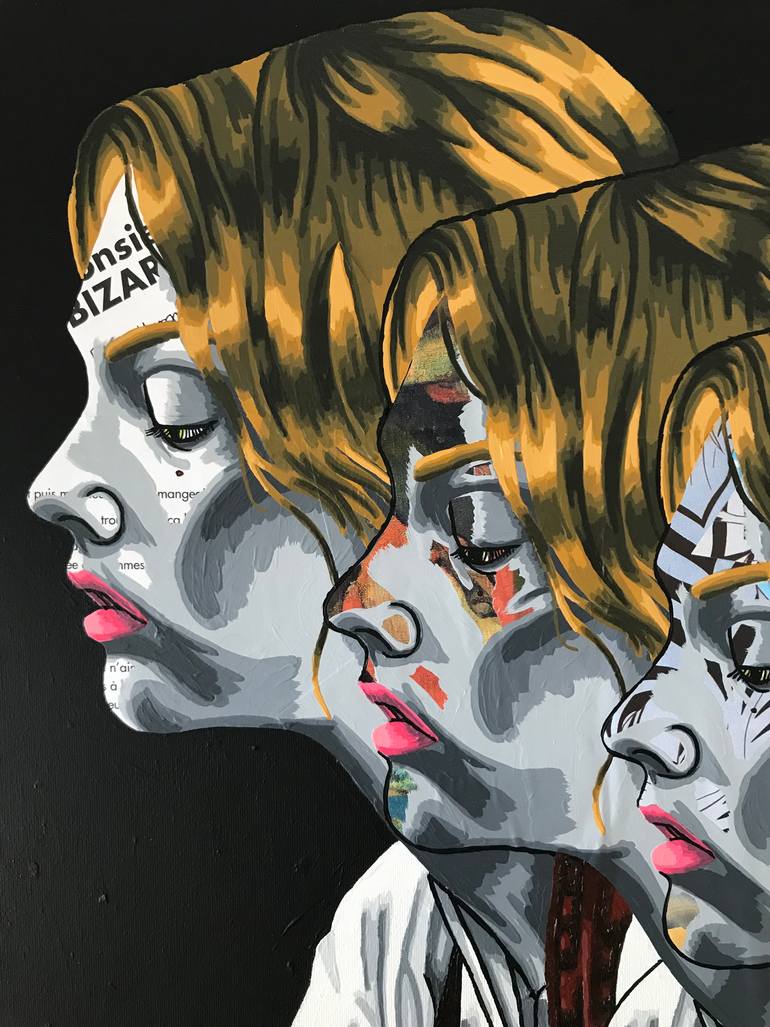 Original Figurative Women Mixed Media by Annabelle Amory