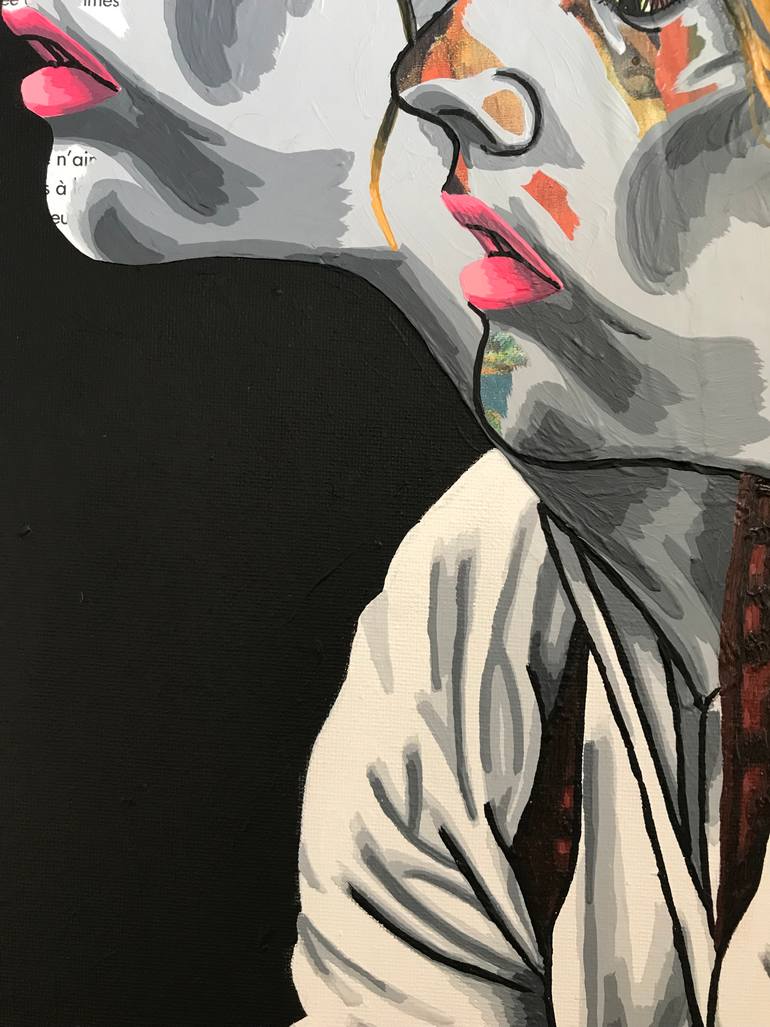 Original Figurative Women Mixed Media by Annabelle Amory