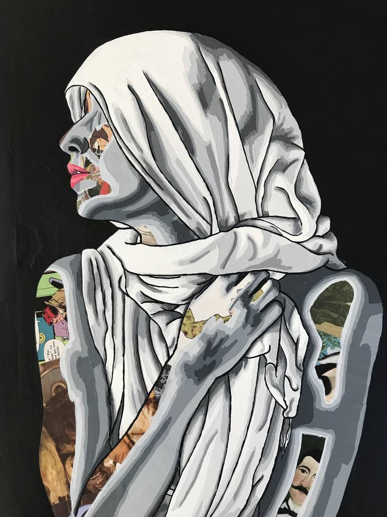 Original Figurative Women Mixed Media by Annabelle Amory