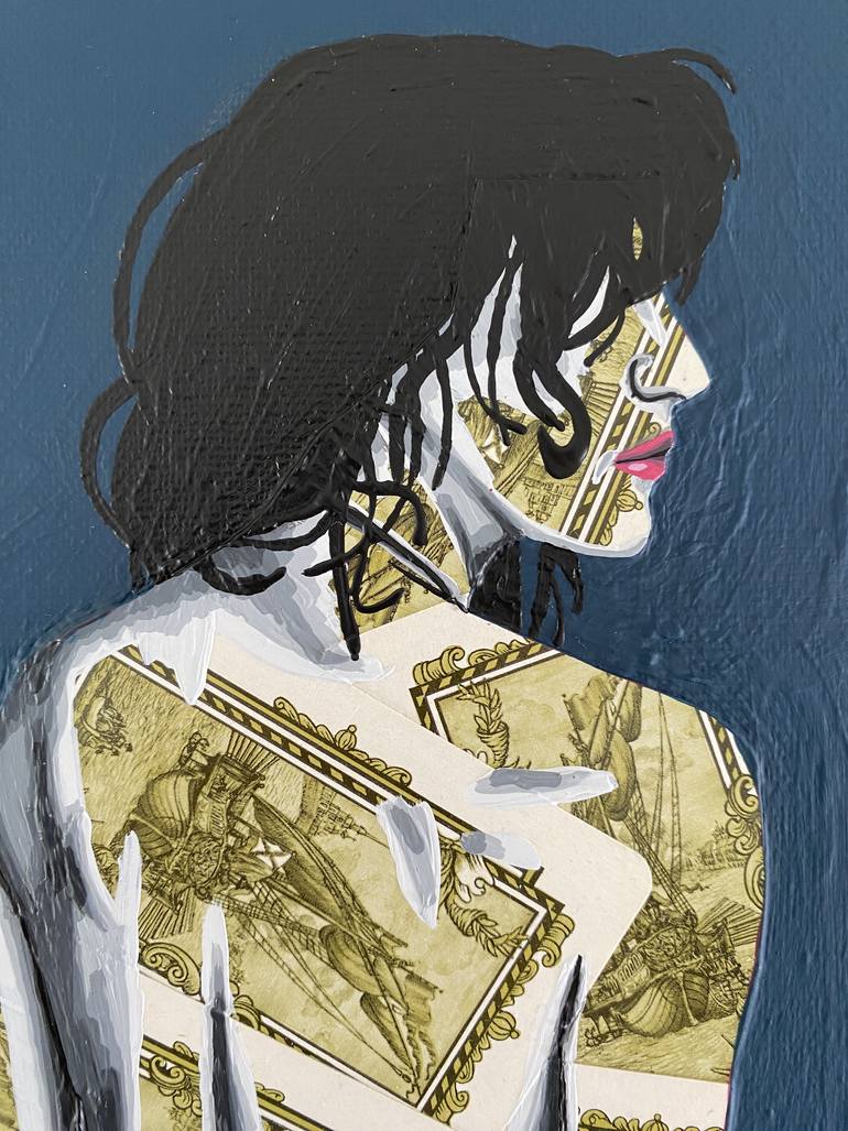 Original Figurative Women Mixed Media by Annabelle Amory