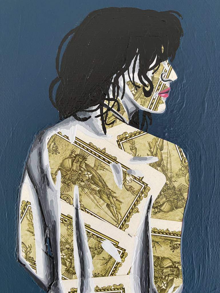 Original Figurative Women Mixed Media by Annabelle Amory