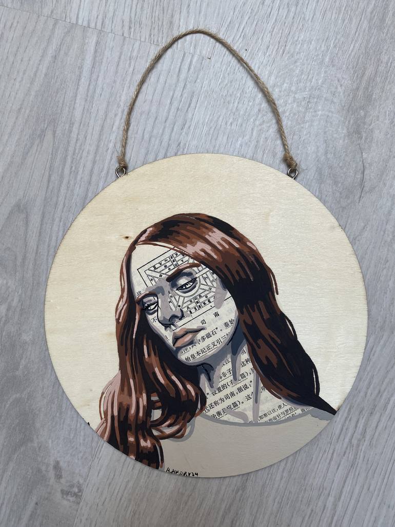 Original Figurative Women Mixed Media by Annabelle Amory